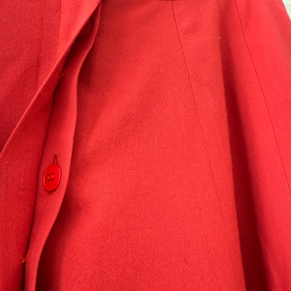 Vintage red wool skirt - Picture 4 of 8